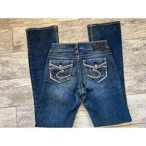 Silver Jeans Suki Mid Slim Boot Fluid Jean 26x33 Womens 26 x‎ 33 Bootcut Western